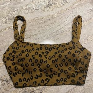 Leopard Bikini Top